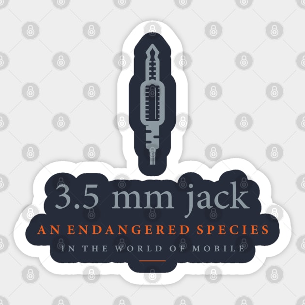 3.5 mm Jack Digital Illustration Sticker by GeeTee